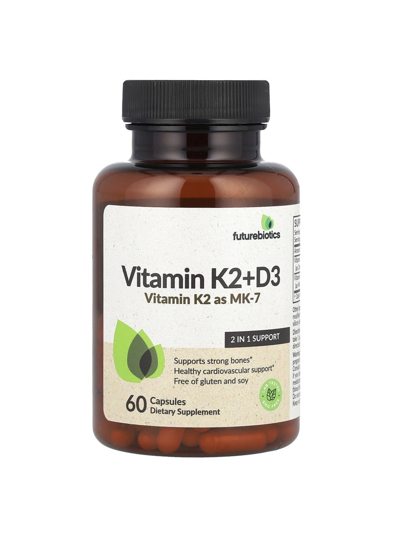 Vitamin K2 + D3, 60 Capsules